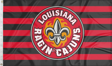 Load image into Gallery viewer, Louisiana Lafayette - Ragin Cajuns Stripes 3x5 Flag