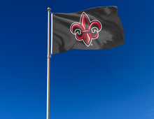 Load image into Gallery viewer, Louisiana Lafayette- Fleur Black 3x5 Flag