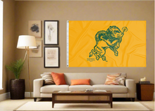Load image into Gallery viewer, North Dakota State - 1972 Bison Gold 3x5 Flag