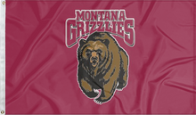 Load image into Gallery viewer, University of Montana - Grizzlies Maroon 3x5 Flag