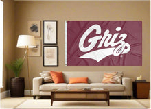 Load image into Gallery viewer, University of Montana - Griz Maroon 3x5 Flag
