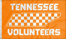 Load image into Gallery viewer, University of Tennessee - Volunteers State Checkerboard 3x5 Flag