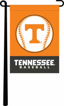Load image into Gallery viewer, 2 Panel Orange and Grey Tennessee Baseball Garden Flag