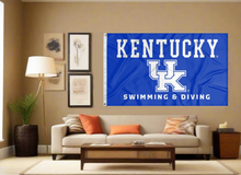 Load image into Gallery viewer, Kentucky - Swimming and Diving Blue 3x5 Flag