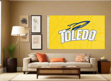 Load image into Gallery viewer, The University of Toledo - Rockets Gold 3x5 Flag