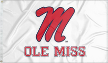Load image into Gallery viewer, Mississippi - Rebels White 3x5 Flag
