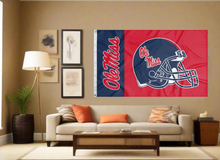 Load image into Gallery viewer, Mississippi - Rebels Football 3x5 Flag