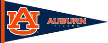 Load image into Gallery viewer, Blue and Orange 12x30 inch Auburn University Pennant
