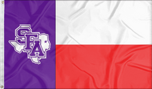 Load image into Gallery viewer, Stephen F. Austin State University- State of Texas 3x5 Flag