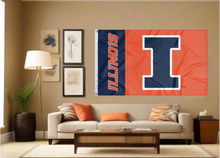 Load image into Gallery viewer, Illinois - 2 Panel Fighting Illini 3x5 Flag