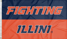 Load image into Gallery viewer, Illinois - Fighting Illini 3x5 Flag