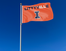 Load image into Gallery viewer, Illinois - Littyville I Orange 3x5 Flag