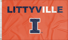 Load image into Gallery viewer, Illinois - Littyville I Orange 3x5 Flag