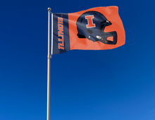 Load image into Gallery viewer, Illinois - Fighting Illini Football 3x5 Flag