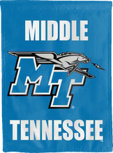 Load image into Gallery viewer, Middle Tennessee State - Blue Raiders Double Sided House Flag