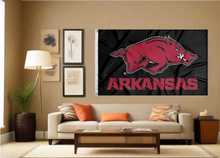 Load image into Gallery viewer, University of Arkansas - Razorbacks Black 3x5 Flag