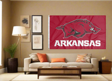 Load image into Gallery viewer, University of Arkansas - Razorbacks Red 3x5 Flag