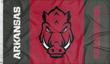Load image into Gallery viewer, University of Arkansas - Razorbacks 3 Panel 3x5 Flag