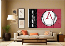 Load image into Gallery viewer, University of Arkansas - Baseball 3x5 Flag