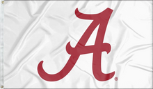Load image into Gallery viewer, University of Alabama - Crimson Tide White 3x5 Flag