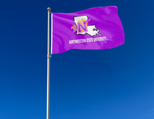 Load image into Gallery viewer, Northwestern Louisiana State University - Demons Purple 3x5 Flag