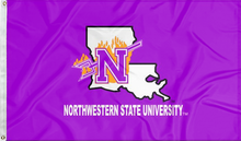 Load image into Gallery viewer, Northwestern Louisiana State University - Demons Purple 3x5 Flag