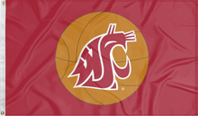 Load image into Gallery viewer, Washington State University - Cougars Basketball 3x5 Flag