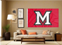 Load image into Gallery viewer, Miami University - M RedHawks 3x5 Flag