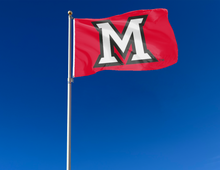 Load image into Gallery viewer, Miami University - M RedHawks 3x5 Flag