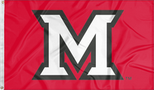 Load image into Gallery viewer, Miami University - M RedHawks 3x5 Flag