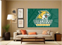 Load image into Gallery viewer, Northern Michigan University - Wildcats Green 3x5 Flag