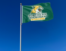 Load image into Gallery viewer, Northern Michigan University - Wildcats Green 3x5 Flag