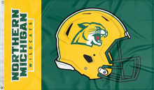 Load image into Gallery viewer, Northern Michigan University - Football 3x5 Flag