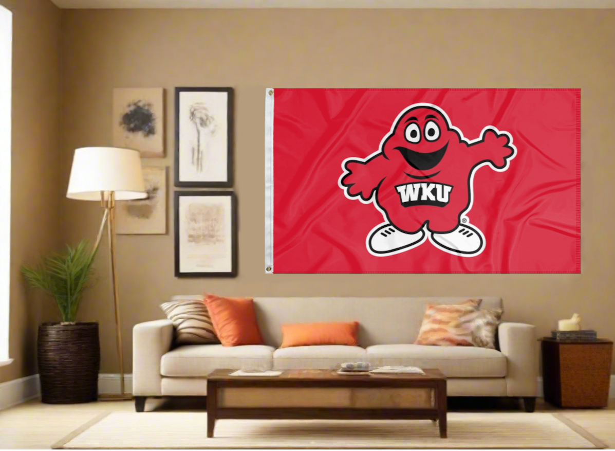 Western Kentucky Hilltoppers Double Sided House Banner Flag - 30x40 Inches, 2-Ply Polyester