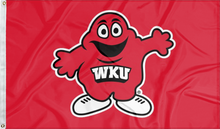 Load image into Gallery viewer, Western Kentucky University - Big Red Mascot 3x5 Flag