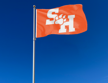 Load image into Gallery viewer, Sam Houston State - SH Paw Orange 3x5 Flag