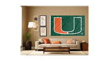 Load image into Gallery viewer, Green University of Miami Flag