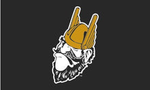 Load image into Gallery viewer, Black 3x5 foot University of Idaho Grumpy Joe Vandal Flag