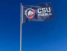 Load image into Gallery viewer, Colorado State Pueblo 3x5 Flag with CSU Pueblo Logo