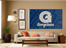 Load image into Gallery viewer, Georgetown University Flag with G Georgetown Logo
