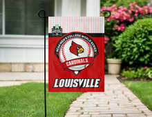 Load image into Gallery viewer, Louisville Baseball College World Series 2025 Garden Flag
