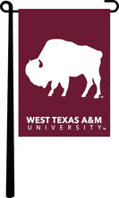 Load image into Gallery viewer, Maroon 13x18 West Texas A&M University Garden Flag
