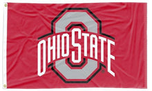 Load image into Gallery viewer, Red 3x5 Ohio State Buckeyes Flag and Two Metal Grommets