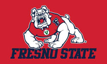 Load image into Gallery viewer, 3x5 Fresno State Flag with Fresno State Bulldog Logo