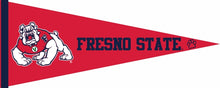 Load image into Gallery viewer, Red 12x30 Fresno State Pennant