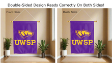 Load image into Gallery viewer, University of Wisconsin-Stevens Point - Double Sided House Flag