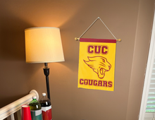 Load image into Gallery viewer, Concordia University Chicago - Cougars Red and Gold Garden Flag