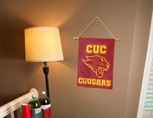 Load image into Gallery viewer, Concordia University Chicago - Cougars Red and Gold Garden Flag