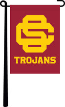 Load image into Gallery viewer, Red USC Trojans Garden Flag