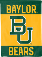 Load image into Gallery viewer, Baylor House Flag with 3 Panel Baylor BU Bears Logo
